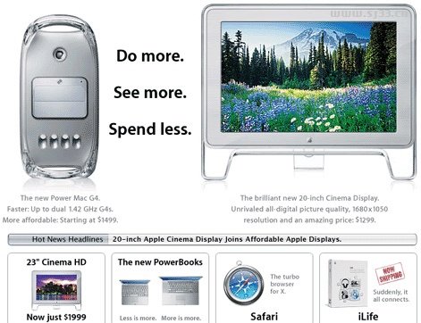 Apple历年网站首页设计(二)