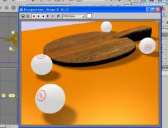3Dmax制作乒乓球和球拍