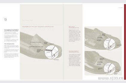 国外鞋的样本画册设计