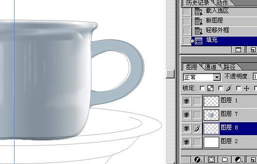 Photoshop绘制一个陶瓷杯
