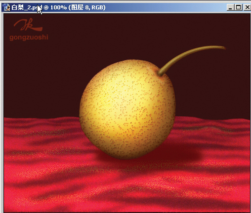 Photoshop鼠绘一只逼真的白梨