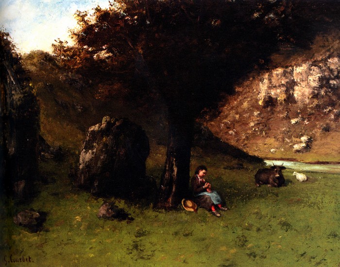 法国画家居斯塔夫·库尔贝（Gustave Courbet,1819-1877）