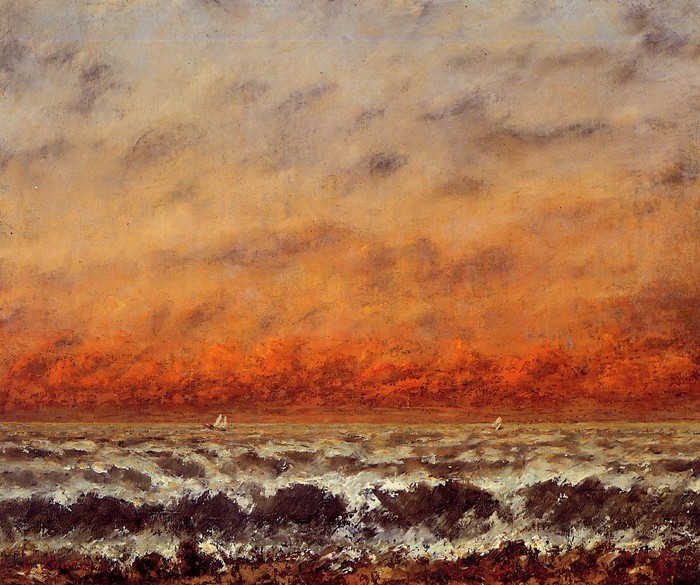 法国画家居斯塔夫·库尔贝（Gustave Courbet,1819-1877）