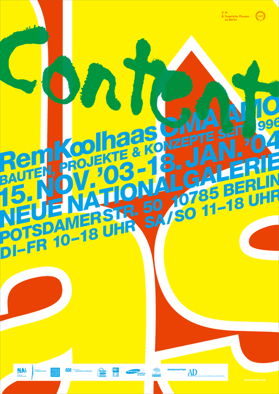Content: (OMA+AMO/雷姆·库哈斯)展海报设计