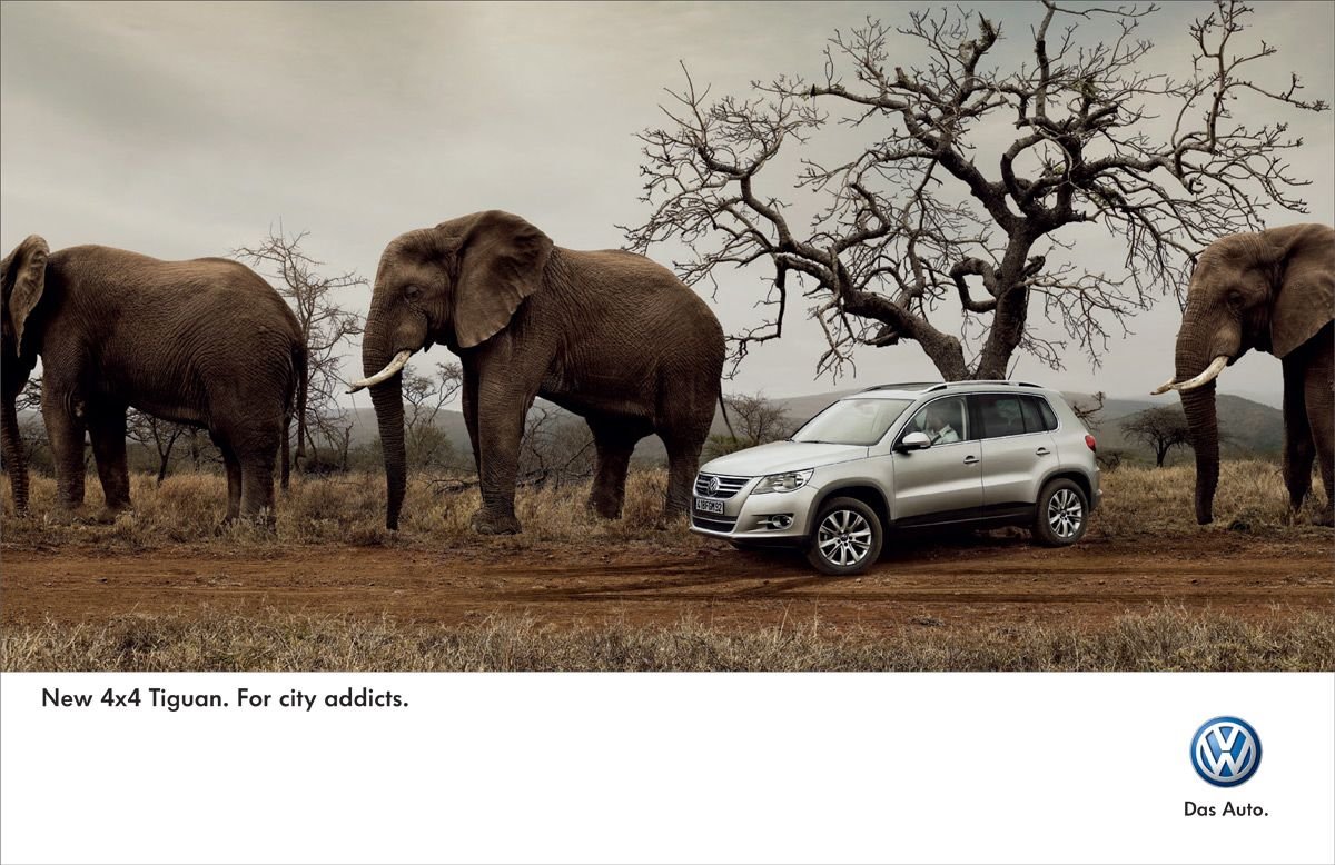 大众(Volkswagen) Tiguan广告设计