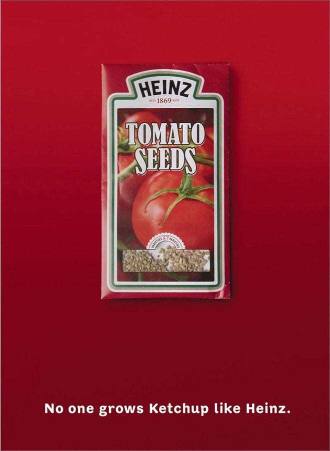 Heinz 番茄酱平面广告