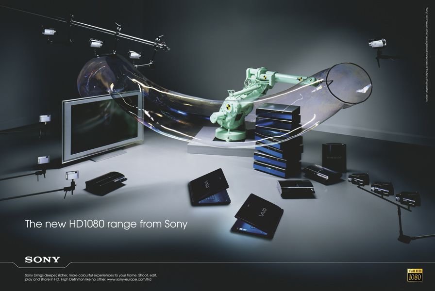 SONY HD1080电视广告设计