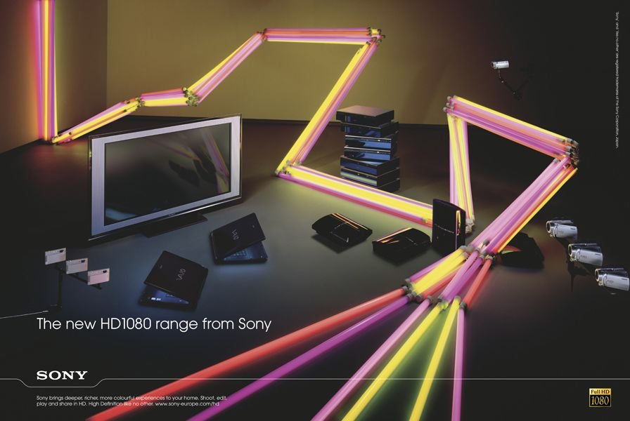 SONY HD1080电视广告设计