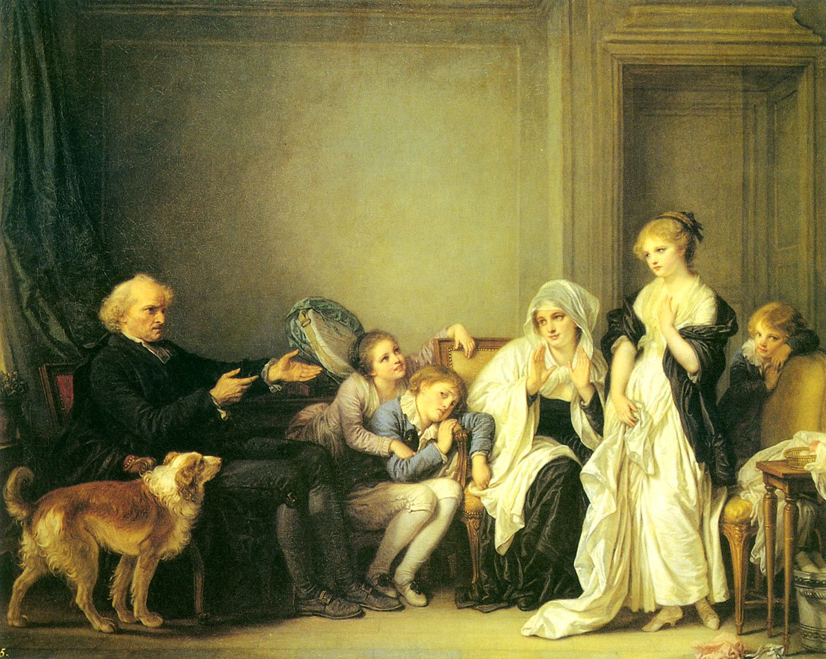 法国著名画家让-巴蒂斯特·格勒兹(Jean-Baptiste Greuze)