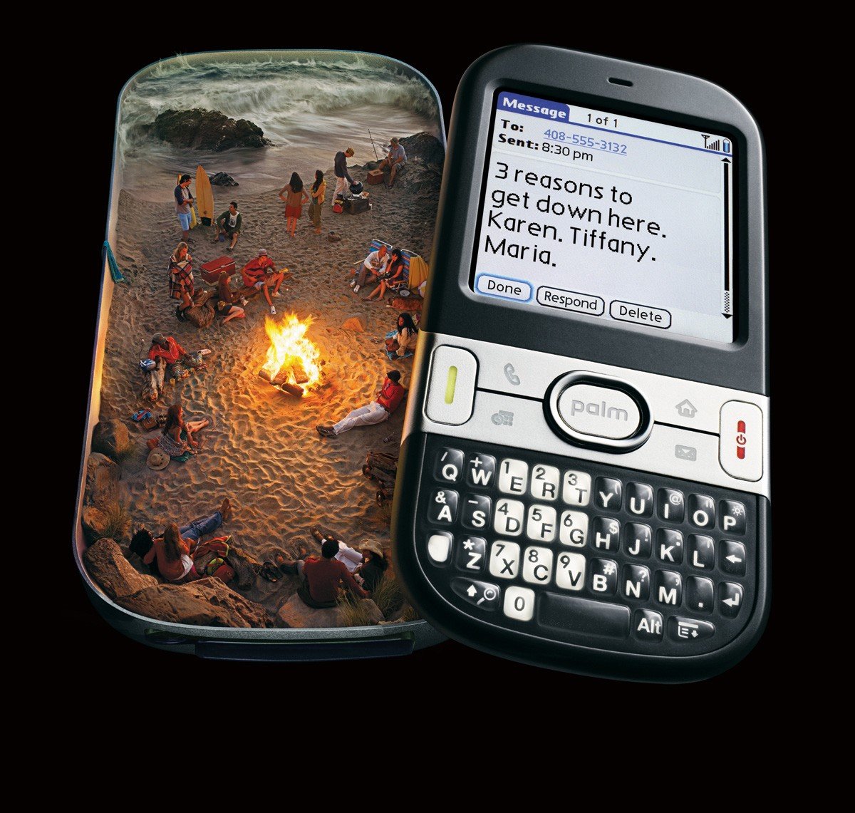 palm 手机创意广告设计