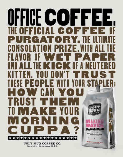 Ugly Mug咖啡招贴设计