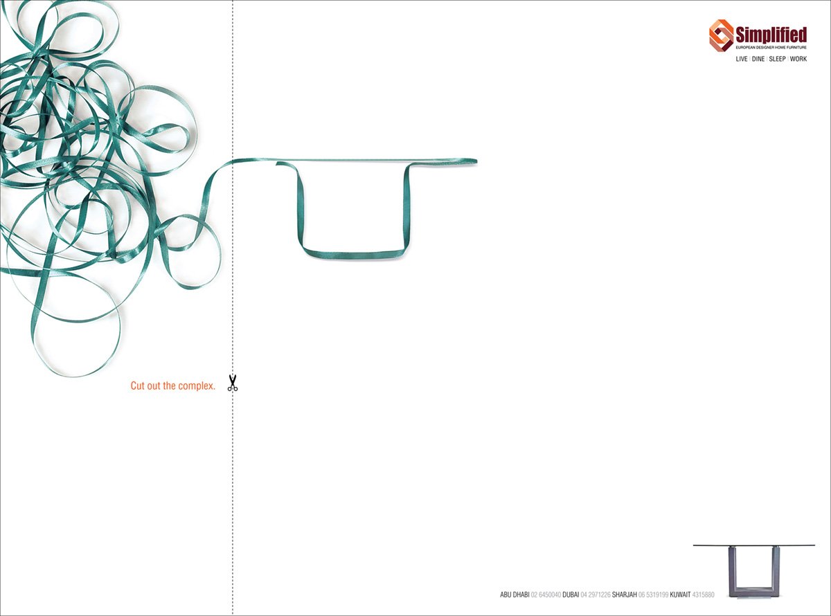 Simplified家具创意广告