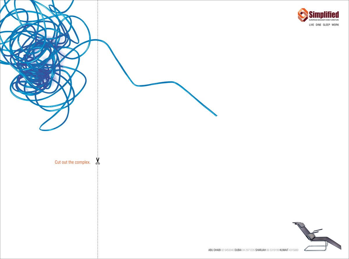 Simplified家具创意广告