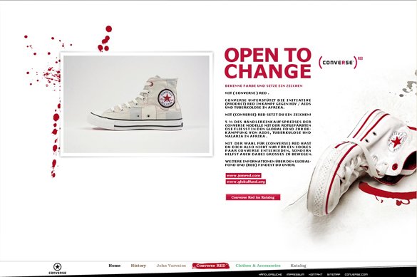 运动品牌Converse(匡威)网站设计欣赏