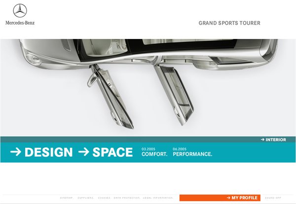 奔驰Grand Sports Tourer网页设计欣赏