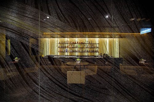 梁志天作品:稻菊餐厅香港四季酒店分店室内设计