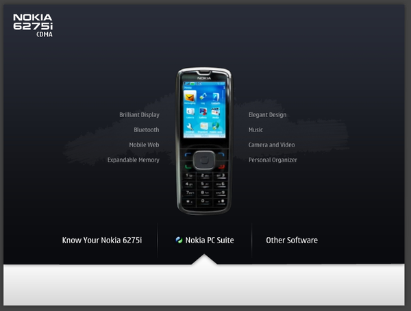 NOKIA 6275i手机网页设计
