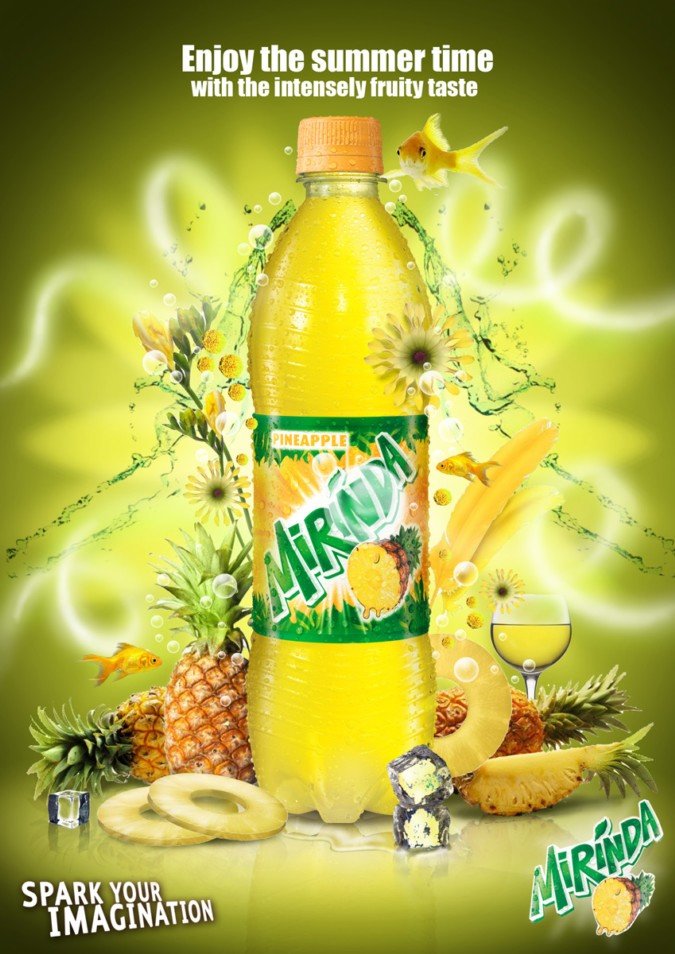 美年达(Mirinda)饮料平面广告欣赏