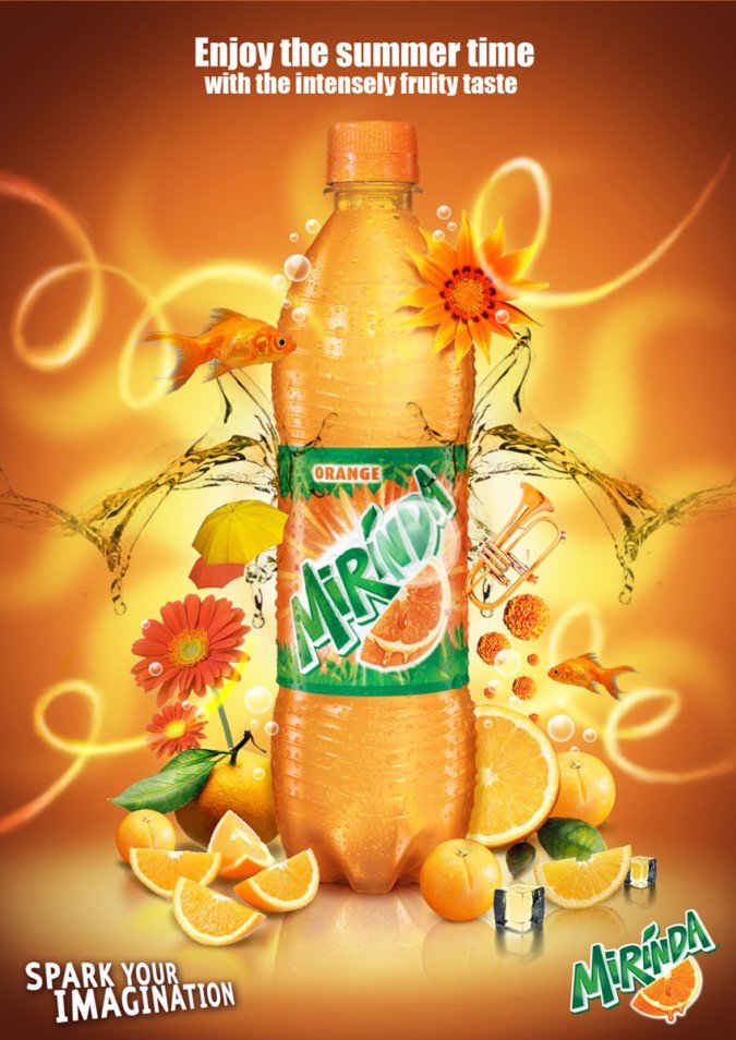 美年达(Mirinda)饮料平面广告欣赏
