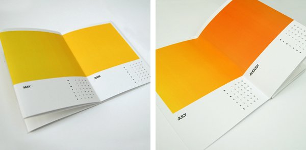 国外设计公司日历折页画册设计
