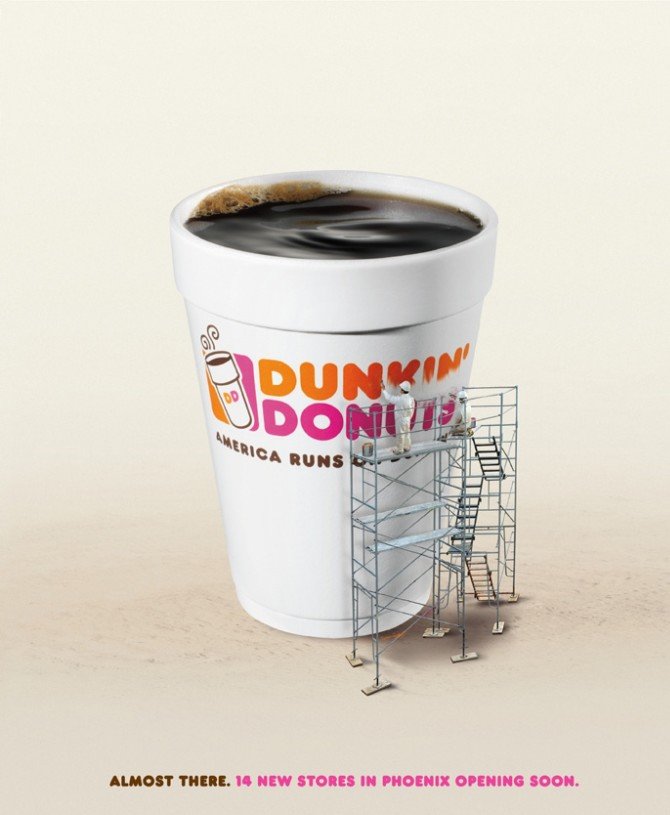 Dunkin' Donuts咖啡广告设计