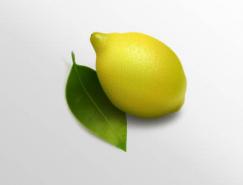 PS鼠绘逼真的柠檬