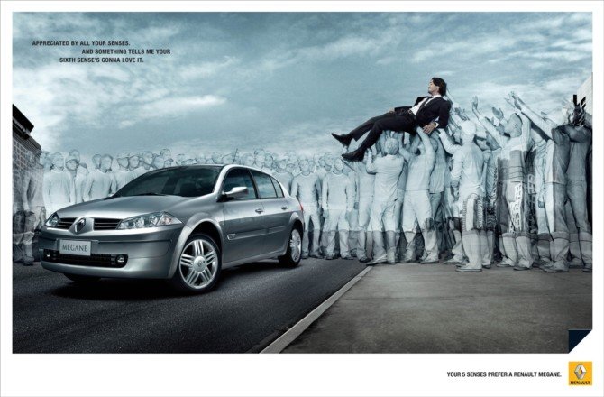 雷诺汽车平面广告欣赏