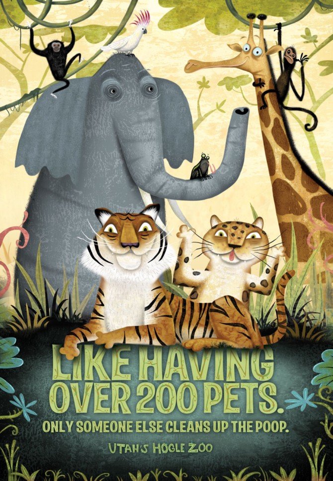国外动物园平面海报设计欣赏