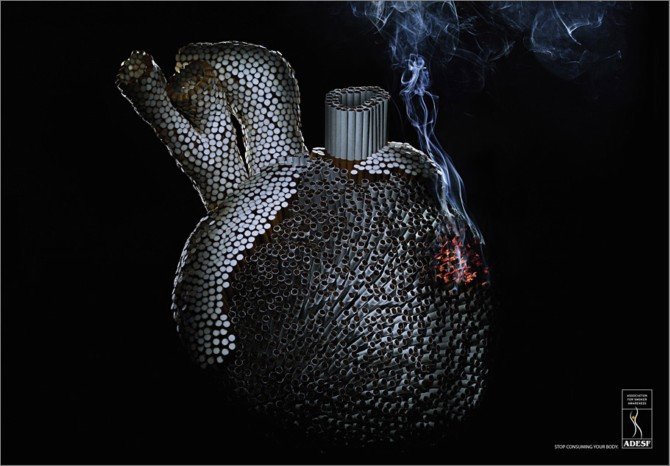 巴西反对吸烟组织ADESF公益广告欣赏