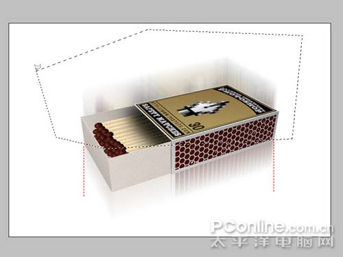 PS制作逼真的3D火柴盒