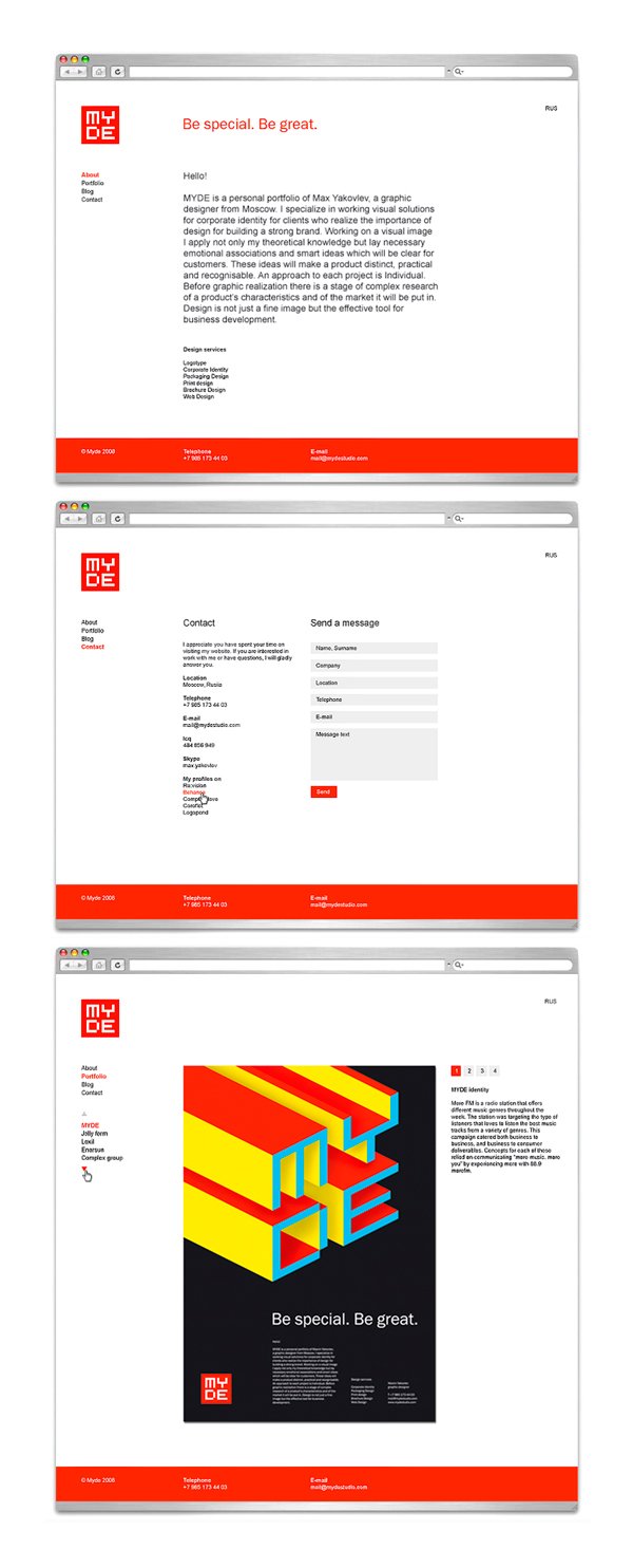 俄罗斯MYDE品牌VI设计欣赏