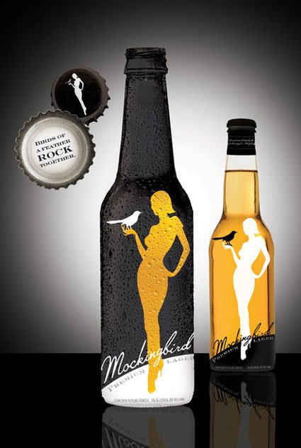 MockingBird啤酒瓶包装设计