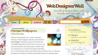 25个漂亮的色彩丰富的网站设计欣赏之一