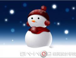 PHOTOSHOP鼠绘漂亮的圣诞雪人