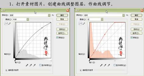 PS巧用曲线快速修复暗色调照片