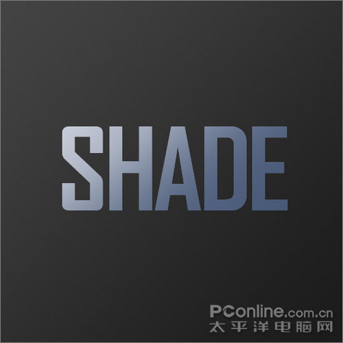 Photoshop制作光线照射效果的立体文字