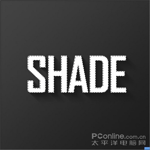 Photoshop制作光线照射效果的立体文字