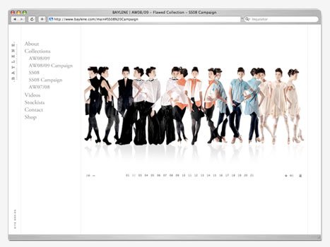 Baylene时装交互网站设计
