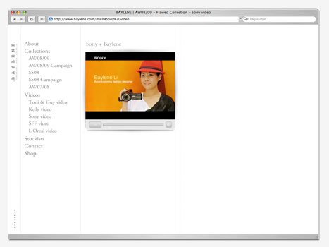 Baylene时装交互网站设计