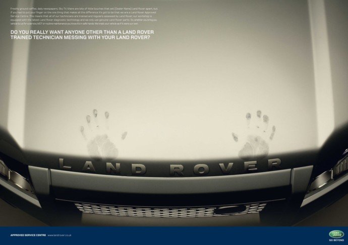 Land Rover(路虎)客户服务中心平面广告