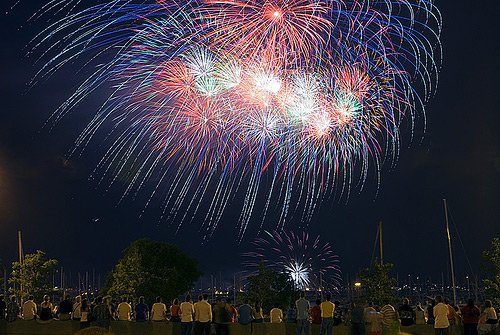 100幅绚丽的烟花摄影图片