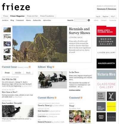 风格各异的25个杂志在线网站设计欣赏