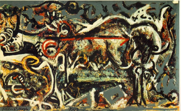 美国抽象表现主义画家杰克森·波洛克(J.Jackson Pollock)