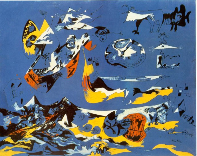 美国抽象表现主义画家杰克森·波洛克(J.Jackson Pollock)