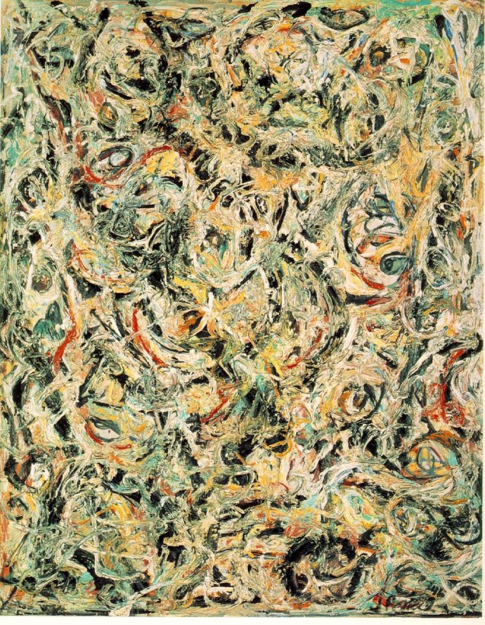 美国抽象表现主义画家杰克森·波洛克(J.Jackson Pollock)