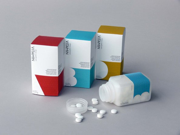 Vitamin维生素片包装设计欣赏