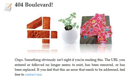 70个创意404错误页面欣赏