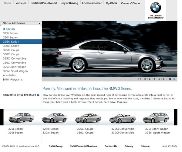 BMW宝马美国网站欣赏