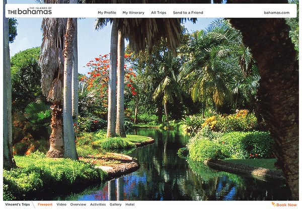 巴哈马(Bahamas)旅游WEB界面设计
