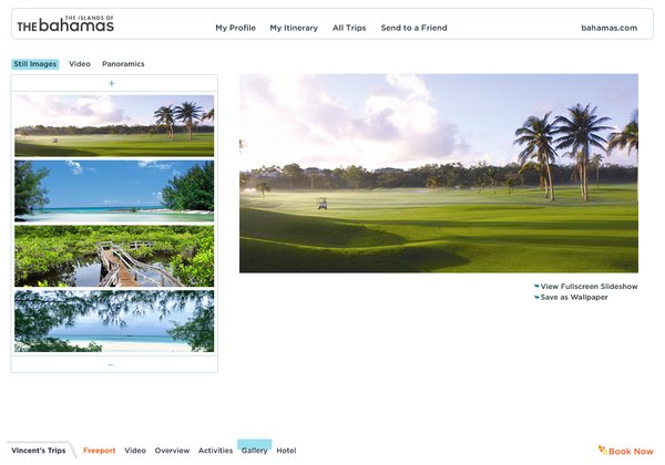 巴哈马(Bahamas)旅游WEB界面设计